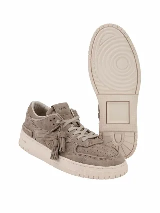D.A.T.E. Herren Suede-Sneaker Torneo Grau 100 % Rindleder