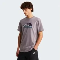 The North Face T-Shirt M MOUNTAIN LINE REGULAR SHORT SLEEVE TEE normale Passform, Kurzarm, für sportliche Aktivitäten und Outdoor
