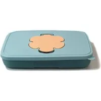 TUPPERWARE Feuchttücherbox Feuchttücherbox 650 ml flach hellblau
