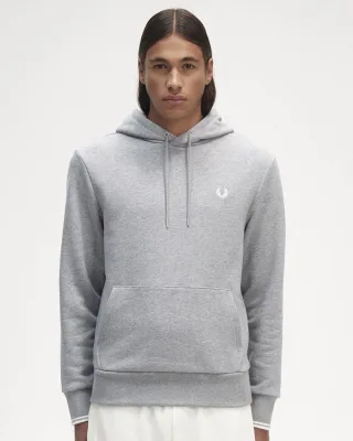 Fred Perry Herren Kapuzen-Sweatshirt mit Kontrastbesatz