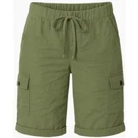 OriginalYou Cargoshorts Damen kurze Sommer Hose Stretch Bermuda Gummizug und Schnürung moderner Knitterlook, mit Gummizug & Schnürung