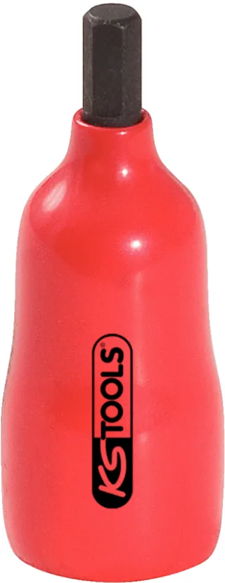 KS Tools 1/4" Bit-Stecknuss mit Schutzisolierung für Innensechskant-Schrauben - 117.1417