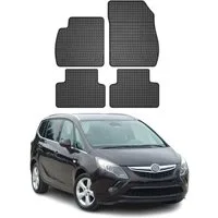 OMAC Auto-Fußmatten für Opel Zafira C Tourer 2012-2019 Gummi Schwarz 4 tlg (4 St), für Opel Zafira C Tourer 2012-2019 Opel Zafira C Tourer 2012-2019, Antirutsch,Wasserfest,Einfache Installation