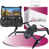 Casativo Profi GPS-Drohne mit 4K-Kamera faltbar 360° Hindernis-Sensor Live-View Drohne (800 m Reichweite, 25 min. Flugzeit, 12 m/s Geschwindigkeit)