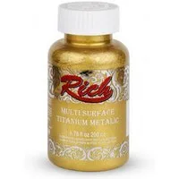 RICH Acrylfarbe Rich Multi Titanium Metallic Farbstoff - 90 / 200 ml - Über 20 Farben