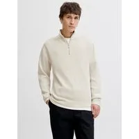 Jack & Jones Troyer JPRBLAMILANO STITCH KNIT HALF ZIP SN Baumwolle, relaxed fit