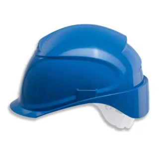 uvex airwing B-S Schutzhelm mit Lüftung - konvent. Innenaustattung - gekürztem Schirm blau 51 cm - 61 cm - 9762521