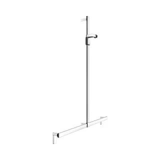 KEUCO AXESS Duschhandlauf mit Brausestange, Metall, B: 115 x H: 130,1 cm, 35014011213 35014011213
