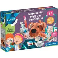 Clementoni® Experimentierkasten Galileo, Entdecke die Welt Tiermedizin, Made in Europe