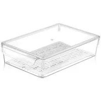 Michelino Organizer Kühlschrank Organizer mit Deckel und Sieb