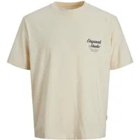 Jack & Jones Kurzarmshirt JORNORREBRO TYPO TEE SS CREW NECK N