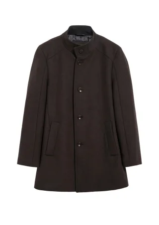 s.Oliver BLACK LABEL - Mantel mit Stehkragen braun - Gr. - 46