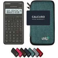 CASIO Taschenrechner fx-82MS 2nd edition inkl. WYNGS Schutztasche Türkis