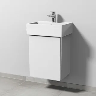 Sanipa 3way Waschtischunterbau zu Duravit Vero Air Waschtisch mit 1 Tür, Weiß-Soft BR42943