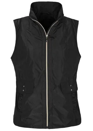 CLARINA - Weste, Zipper schwarz - Gr. - 46