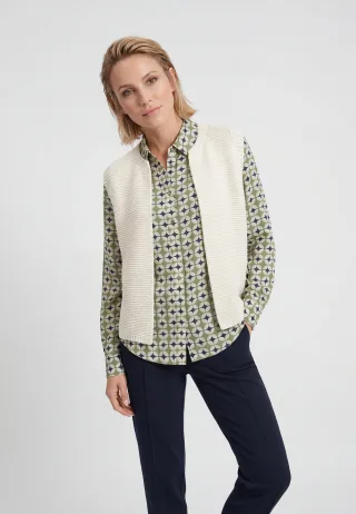 Olsen - Cardigan Sleeveless Almond Beige Mel. - Gr. - 38