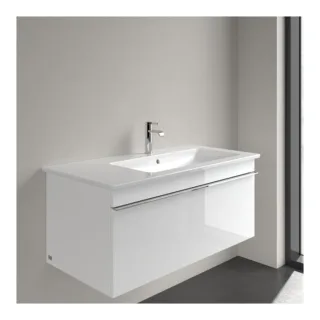 Villeroy & Boch Venticello Waschtisch 4134R101 100x50 cm, weiss, mit Hahnloch, Becken rechts