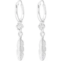 Monkimau Ohrring-Set Feder Ohrringe aus 925 Silber, Hypoallergen