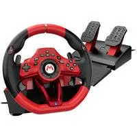 Mario Kart Racing Wheel Pro Deluxe, Simulatoren-Set rot/schwarz, für Nintendo Switch 2 / Switch / Switch OLED / PC