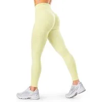 Smilodox Leggings Azura, Push Up Booy Fitnessleggings mit Schriftzug Sport & Alltag Scrunch Butt Squat-Sicher High Waist Seamless Yoga Gymhose Blickdicht