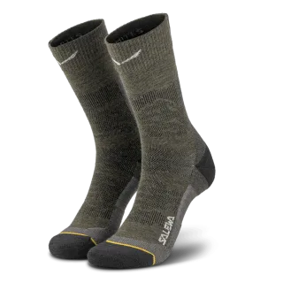 SALEWA - Ortles Merino Crew Socke Herren - Grün (Gr.39-41)