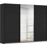 OTTO home Schwebetürenschrank Kleiderschrank Schrank Schlafzimmerschrank Garderobe AGORDO (Breiten 203/271/315/360 cm in drei Griff-Farben - NEU: Farbe SCHWARZ) Top Innenausstattung, in 4 Breiten und 2 Höhen MADE IN GERMANY