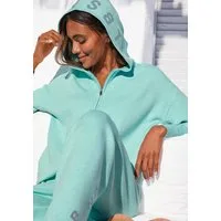 Elbsand Strickjacke aus hochwertigen Strick und eingestricktem Logo, Loungewear