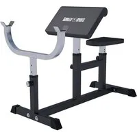 GORILLA SPORTS Hantelbank Curlbank Weiß/Schwarz, (1-tlg)