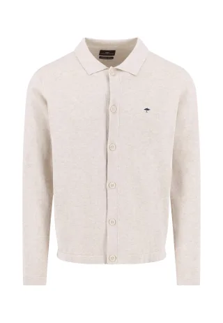 FYNCH-HATTON - Cardigan, Buttoned, Superfine new offwhite - Gr. - 3XL