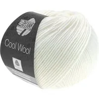 LANA GROSSA COOL WOOL pflegeleichtes Strickgarn extrafeine Merinowolle Häkelwolle, 160 m (Strickgarn aus extrafeiner Merinowolle, kuschelig weich und pflegeleicht), 50 g