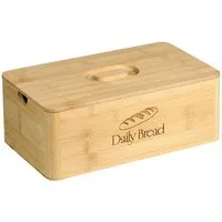 KESPER® Brotkasten Brotbox, Bambus, FSC, Bambus, (1-tlg), mit Deckel, mit Einbrand