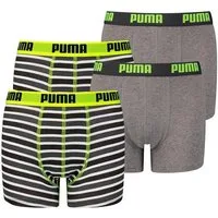 PUMA Boxershorts JUNGEN BASIC BOXER Printed Stripes 2P