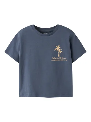 NAME IT - NMMFLOM SS NREG TOP vintage indigo - Gr. - 110
