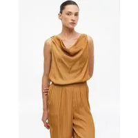 s.Oliver Blusentop Bluse Satin-Top mit Wasserfallausschnitt