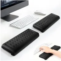 JOYOLEDER Tastatur-Handballenauflage L-förmige Ellenbogenauflage für Schreibtisch, 2er-Pack (Memory-Schaum Kissen für Tischkante, Rutschfeste Armstütze, 2-St., für Handfläche, Handgelenk & Unterarm, Büro & Zuhause)