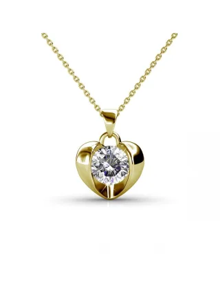 Simply Love-Anhänger - Gold und Kristall