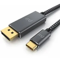 Primewire Audio- & Video-Kabel, USB-C, DisplayPort (100 cm), USB Typ C zu DP Konverterkabel Adapterkabel 8K 7680 × 4320 @30 Hz - 1m