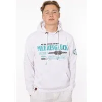 Zwillingsherz Hoodie "Meeresglück" mit gesticktem Detail am Ärmel und Kapuze