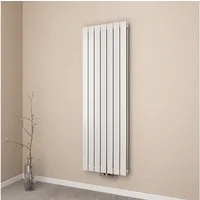EMKE Heizkörper Flach Vertikal Doppellagig Design Paneelheizkörper Höhe: 160/180cm, 1691W für 16qm Raum Mittelanschluss Weiß