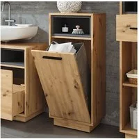 Vicco Wäscheschrank Beatrice, Artisan Eiche/Anthrazit, 38 x 93 cm mit herausnehmbarer I... (1-St)