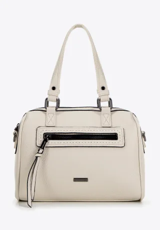 Wittchen Damen-Brusttasche aus Öko-Leder, Erdnusscreme