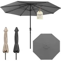 Huracan Sonnenschirm Strandschirm Neigbar, Sonnenschirme,Balkonschirm,Gartenschirm, Strandschirm mit/ohne LED, 300/350cm Durchmesser, neigbar/knickbar