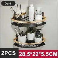 Athlix Duschregal 2 Stk. Duschablage Duschregal ohne Bohren Badezimmer Organizer