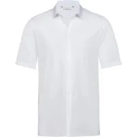 GREIFF Kurzarmhemd Greiff SIMPLE Herren Business-Hemd Kurzarm New-Kent Regular Weiß