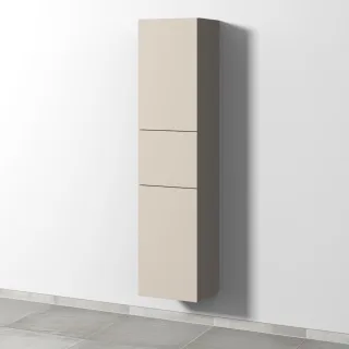 Sanipa 3way Hochschrank mit 2 Türen und 1 Auszug, Kaschmir-Matt SP1041U