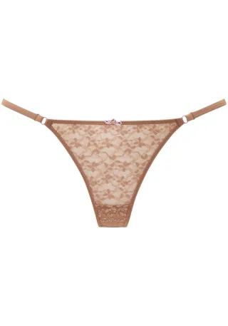 LASCANA - VIVANCE String mocca-lavend - Gr. - 42