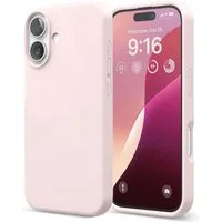 CoolGadget Handyhülle Silikon Case für das Apple iPhone 16 Plus Slim TPU Cover 6,7 Zoll, Weiche Schutz Hülle mit Innen Fleece aus Stoff Handy Tasche