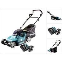 Makita Akkurasenmäher DLM 382 RF2 Akku Rasenmäher 36 V (2x 18 V) 38 cm 40 l + 2x Akku 3,0