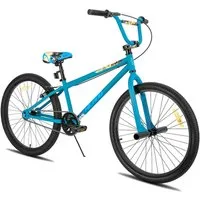HILAND Kinderfahrrad Redeem 2.0 24/26Zoll Kinderfahrrad für Jungen ab 7-10 Jahre Kinder BMX, 1 Gang, mit einem 36T Kettenblatt, einem 18T Freilauf, Freestyle, 2 Stahl Pegs