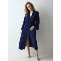 Triumph Morgenmantel Amourette Jacquard Long Robe, elegant und weich